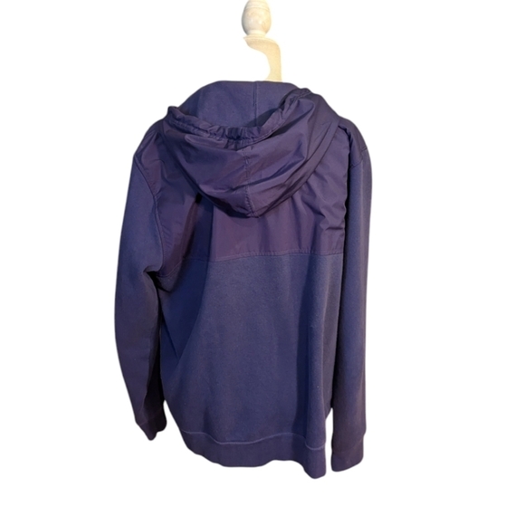 Gear purple fleece/ nylon hooded K State zip front jacket unisex sz XL Men's L - Picture 3 of 8